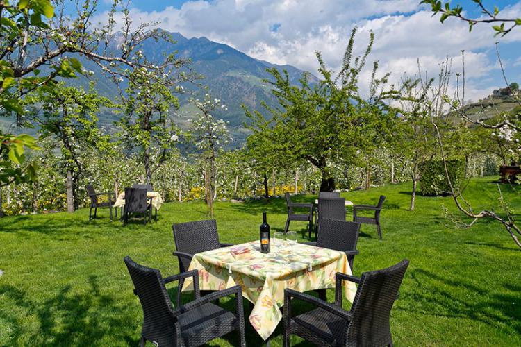 Garten mit gemütlichen Sitzgelegenheiten